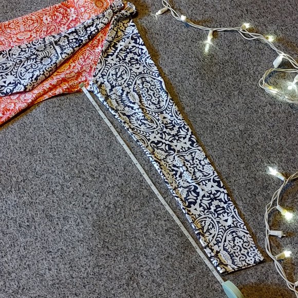 Tommy Bahama Coral Medallion Long Sleeve Rash Guard w/ Bandeau Swimsuit - Picture 2 of 8